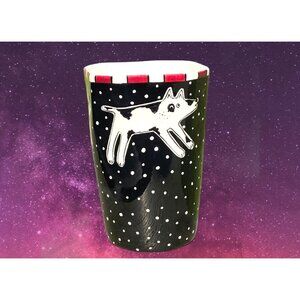 Folksy Whimsical Coyote Native Hippie Night Sky Wolf Vintage Navajo Mug